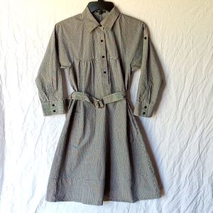 Theory Women's Checker Dress Black White Size 4